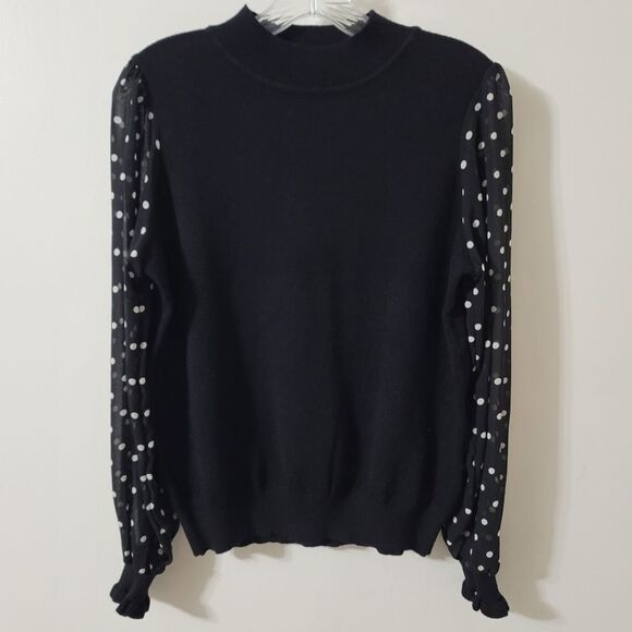 Nanette Lepore Puff Sleeve Sweater Size Medium - Picture 4 of 8